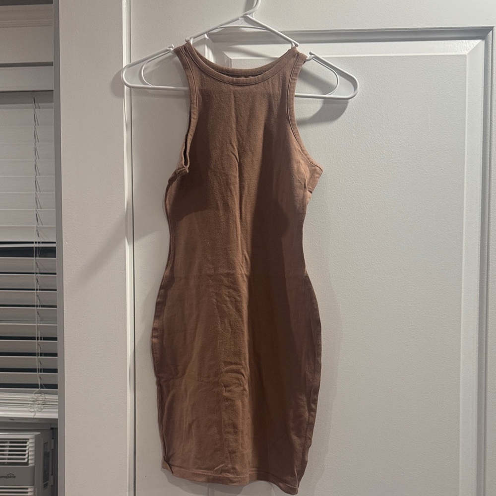 Target Brown Sleeveless Mini Dress